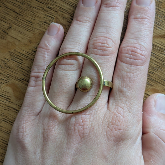 Aanpasbare ring met cirkel