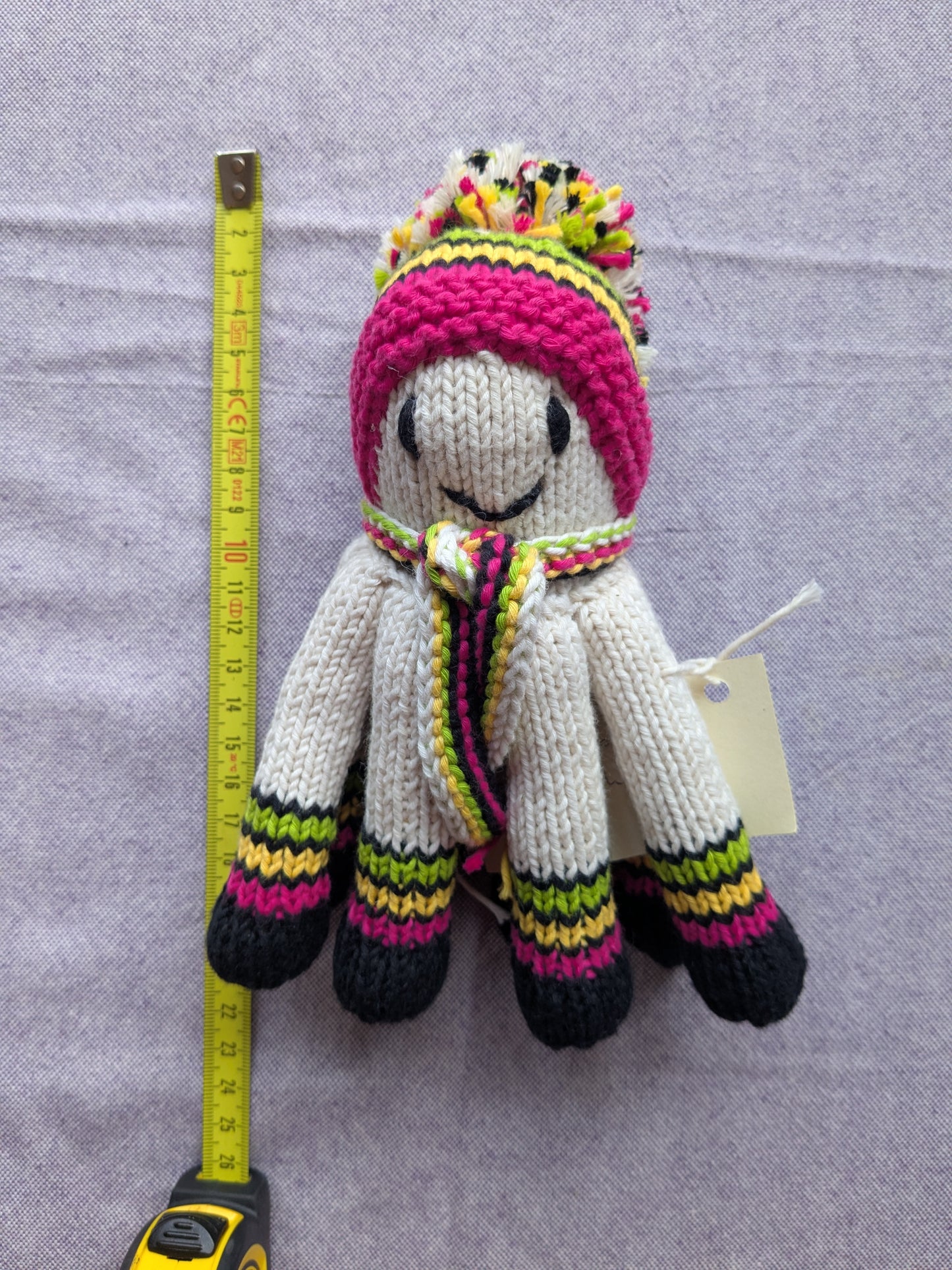 Ecologische knuffel kleine octopus