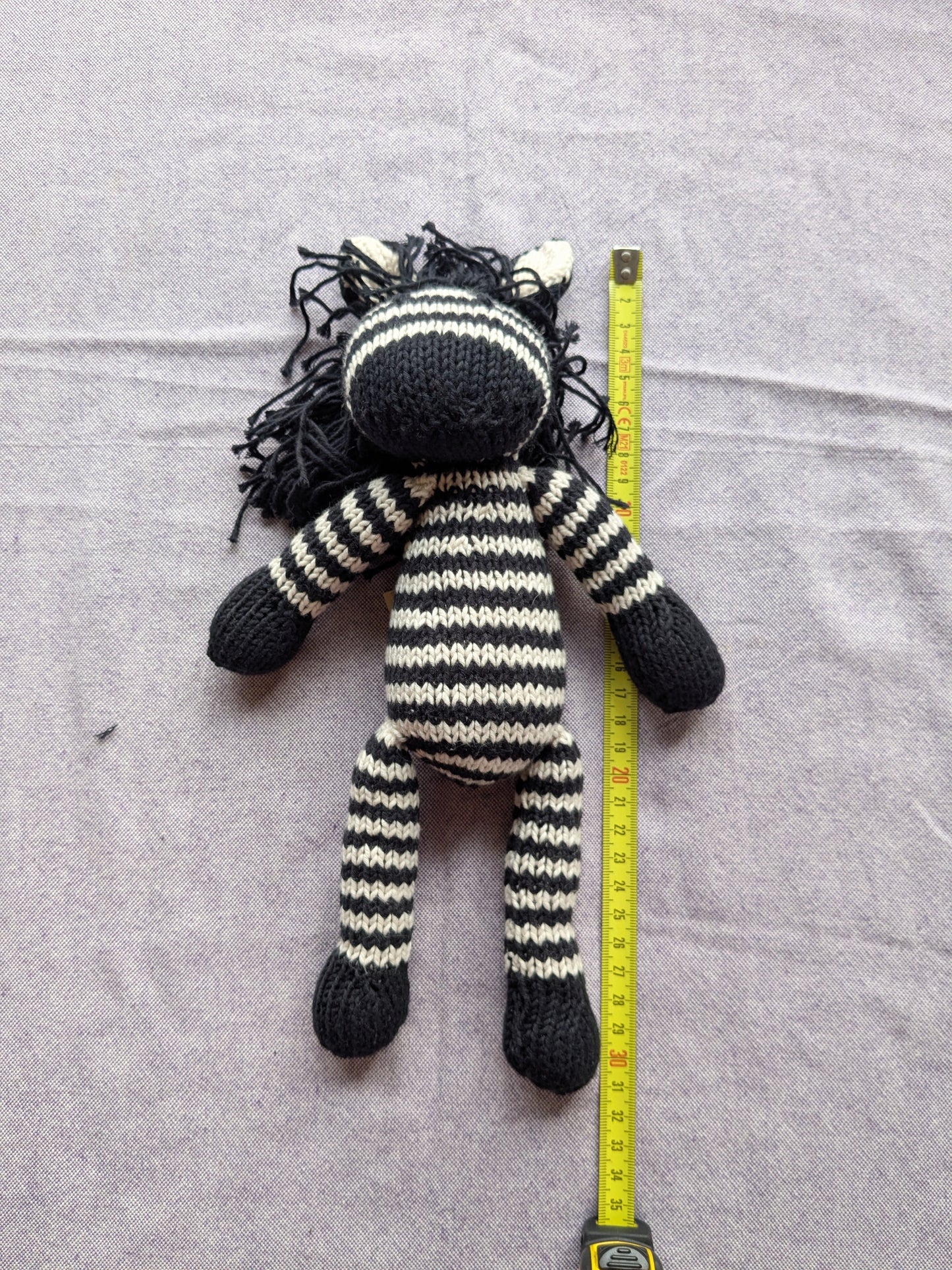 Ecologische knuffel zebra