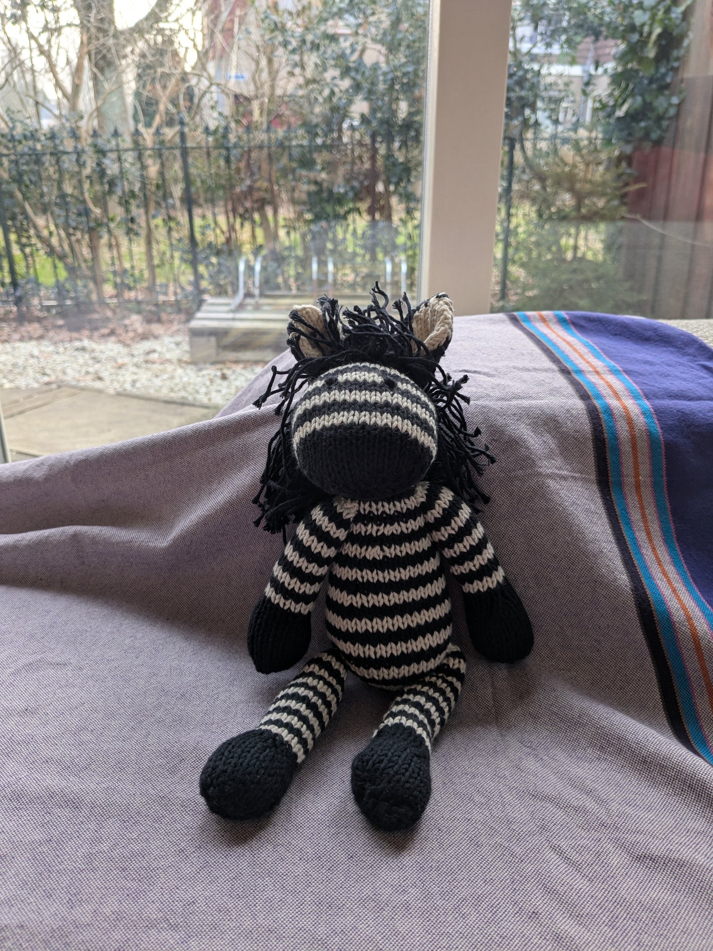 Ecologische knuffel zebra