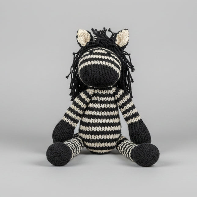 Ecologische knuffel zebra