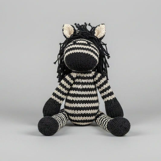 Ecologische knuffel zebra