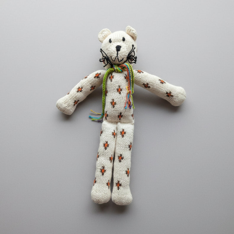 Ecologische knuffel luipaard katoen