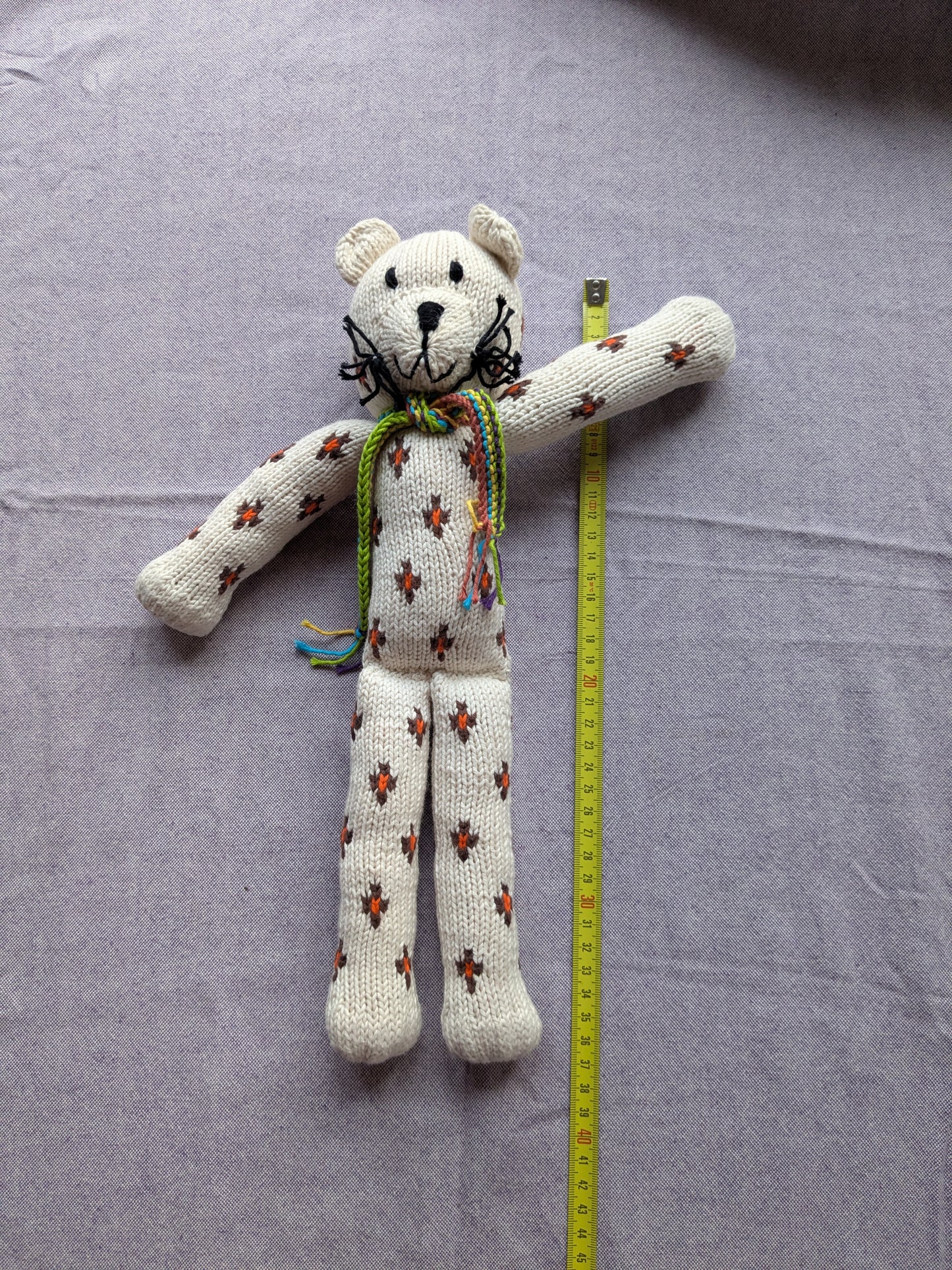 Ecologische knuffel luipaard katoen